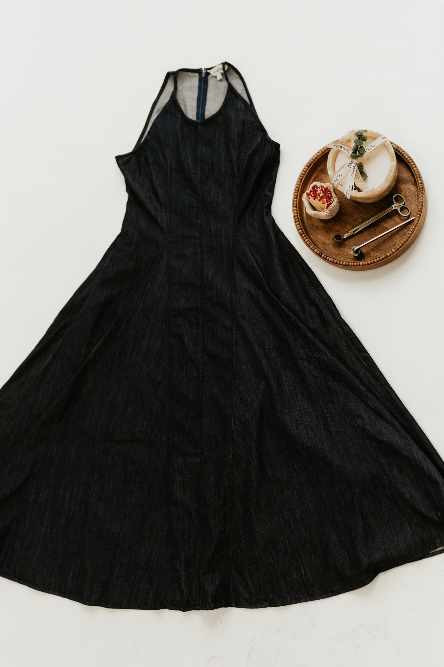 The Rowan Denim Midi Dress