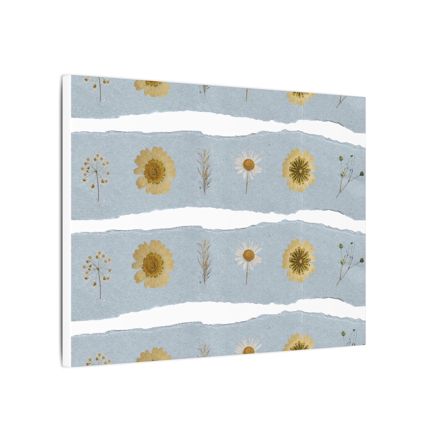Horizontal image of wildflower botanical wall art created by Studio Hill Designs on a white background.
