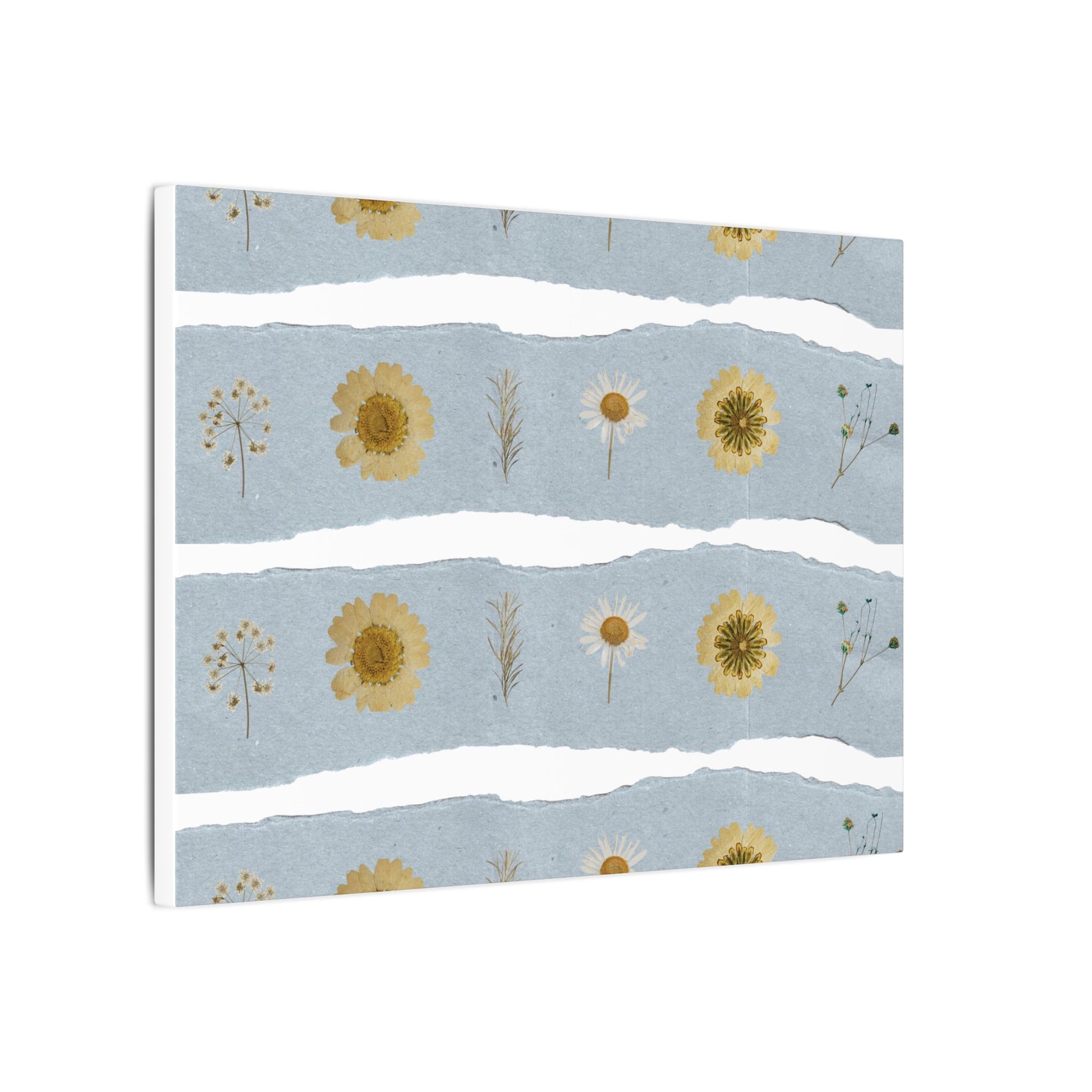 Horizontal image of wildflower botanical wall art created by Studio Hill Designs on a white background.