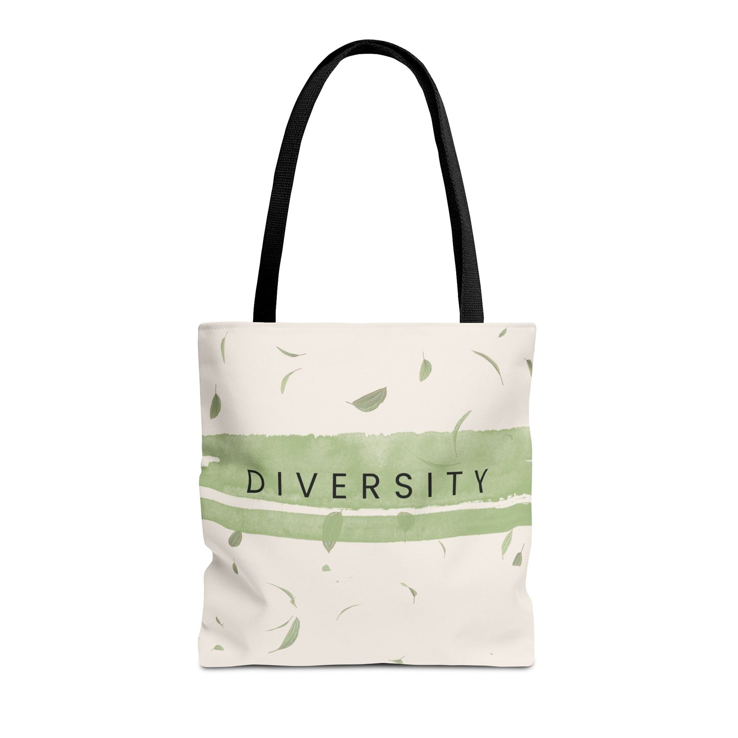 Diversity Canvas Tote Bag – Light Cream & Green