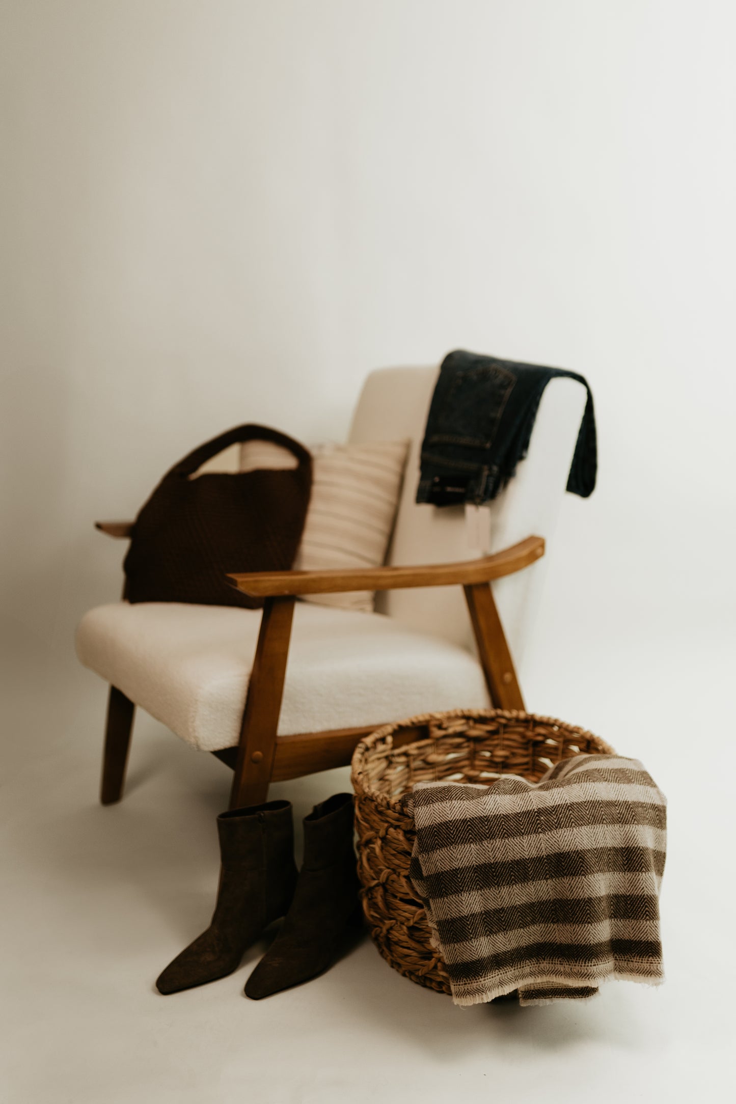 The Hamilton Herringbone Cashmere Throw