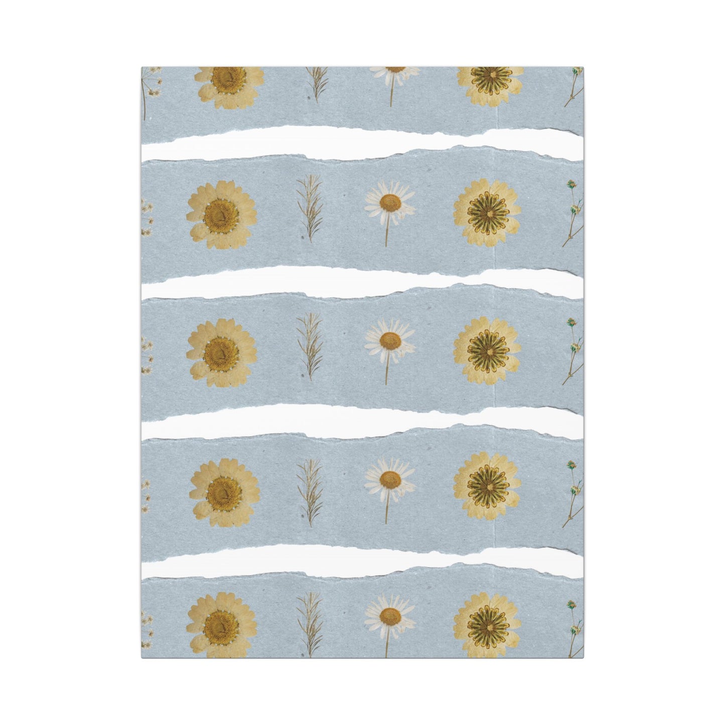 Vertical image of wildflower botanical wall art created by Studio Hill Designs on a white background.
