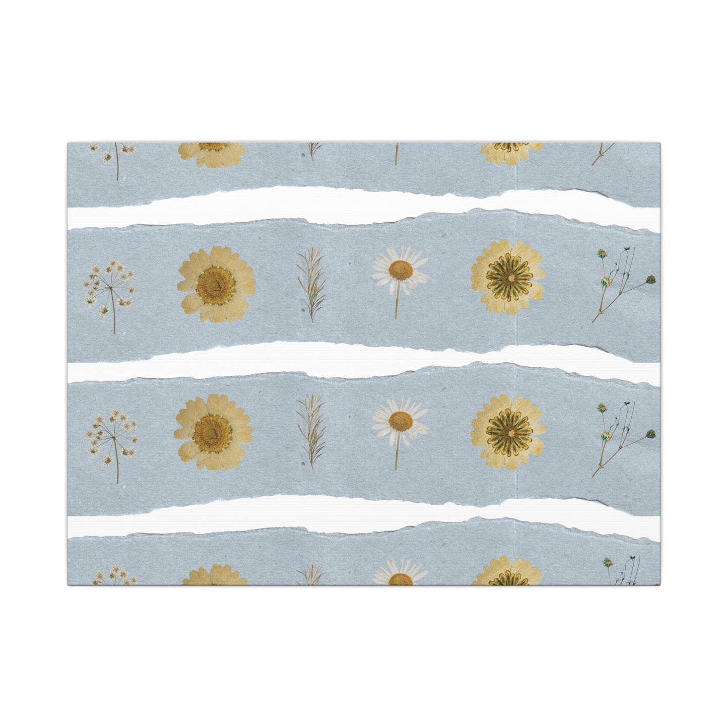 Horizontal image of wildflower botanical wall art created by Studio Hill Designs on a white background.